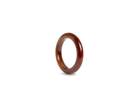 Natural Red Brown Jade Ring | Solid Grade A Jadeite | tracejade.com