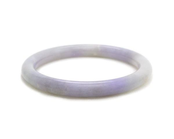 Purple Lavender Jade Bangle Solid jade bangle bracelets by TRACE