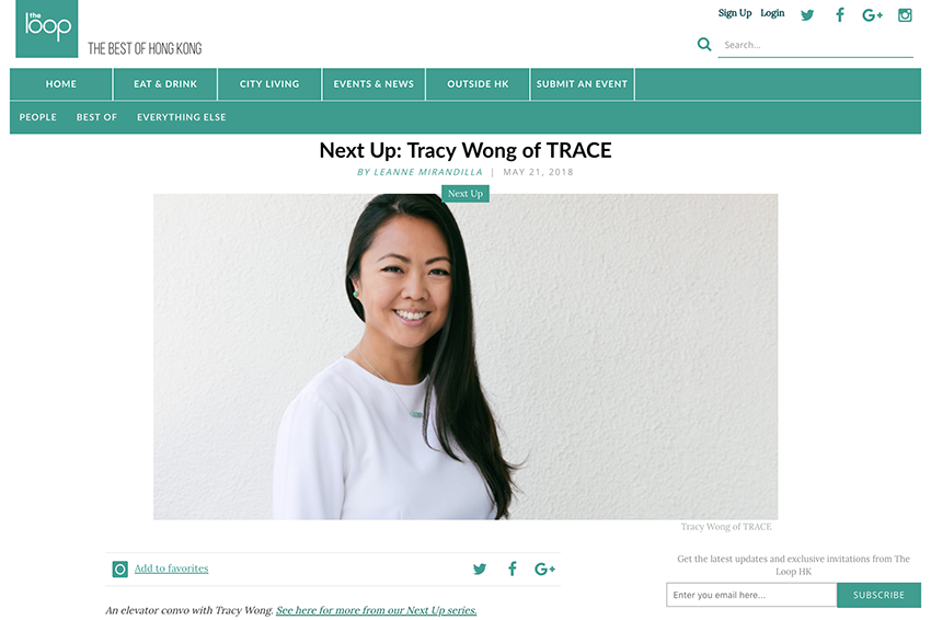 Featured on The Loop HK | Tracy Wong of TRACE | Hong Kong jade jewelry