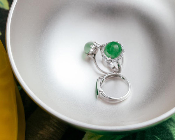 Modern Jade Jewelry by TRACE | Natural Green Jadeite Rings