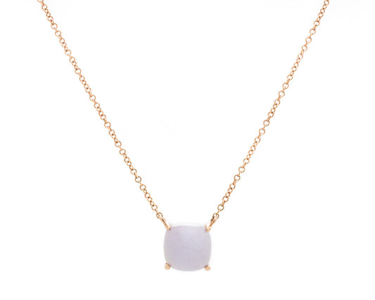Light Purple Jade Pendant Necklace in Rose Gold | Modern Jade Designs by TRACE