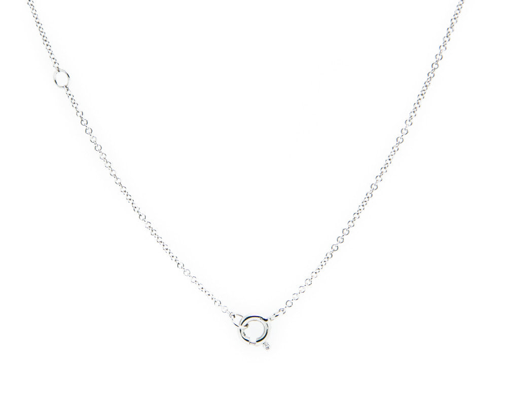 Green Jade Pendant Necklace in White Gold | Modern Jade Designs by TRACE