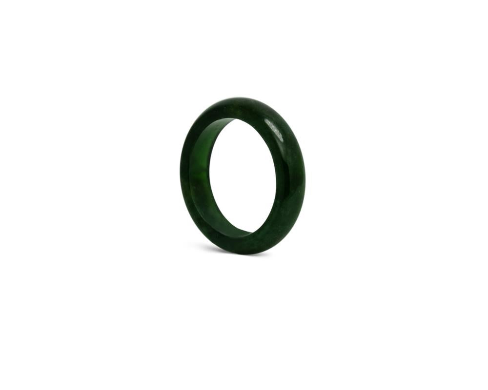 Natural Dark Green Jade Ring | Solid Grade A jadeite at TRACE