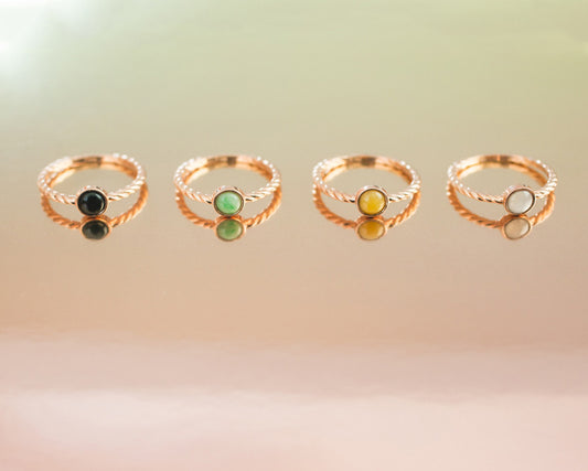 Stackable jade rings - shop online tracejade.com
