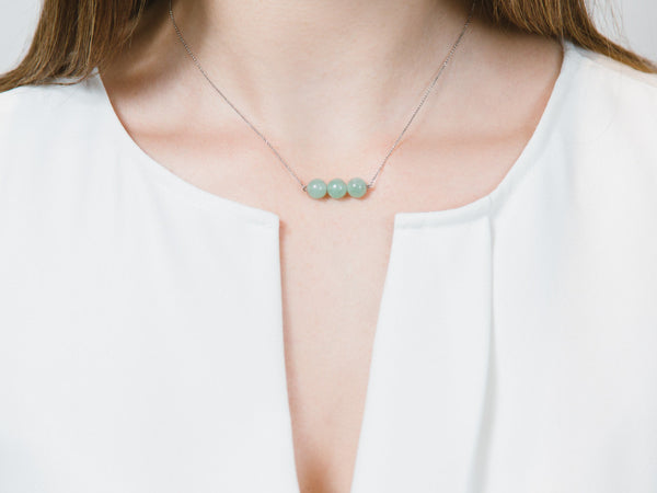 Green Jade Bead Necklace | TRACE Jade Jewelry