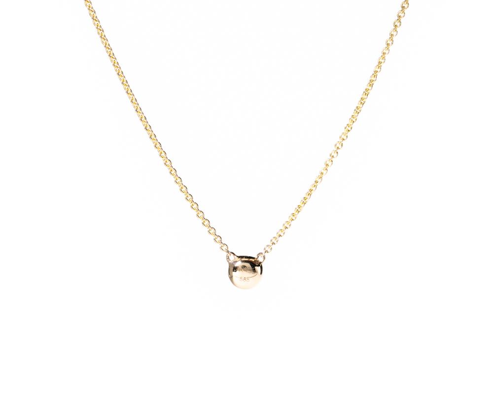 Intense green round jadeite necklaces | Solid jade necklaces at TRACE