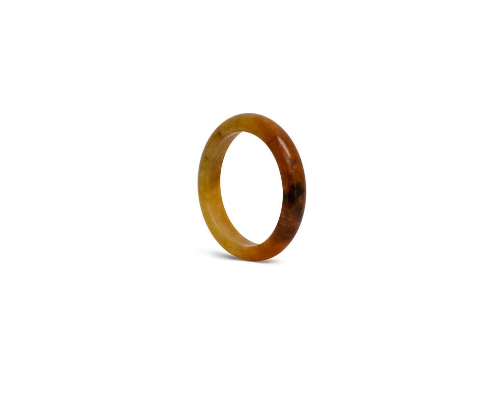 Caramel Brown Jade Ring | Modern jade designs at TRACE