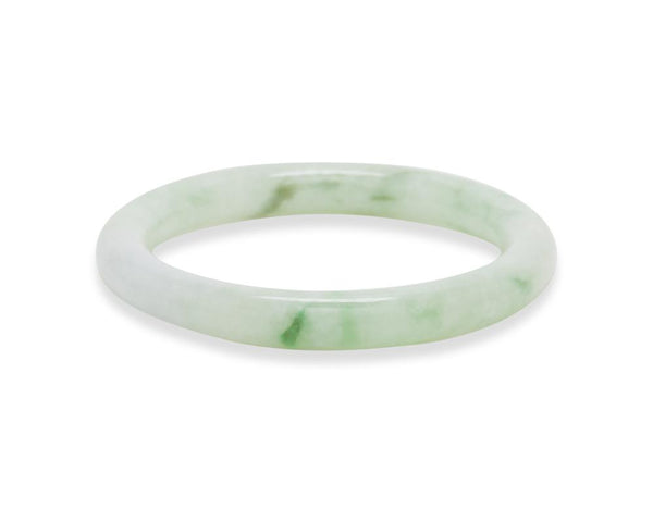 Light Green Jade Bangle | Natural genuine jade bangles at TRACE | Shop online at tracejade.com