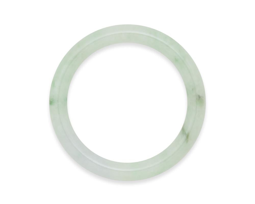 Watercolor Green Jade Bangle | Shop jade online at tracejade.com