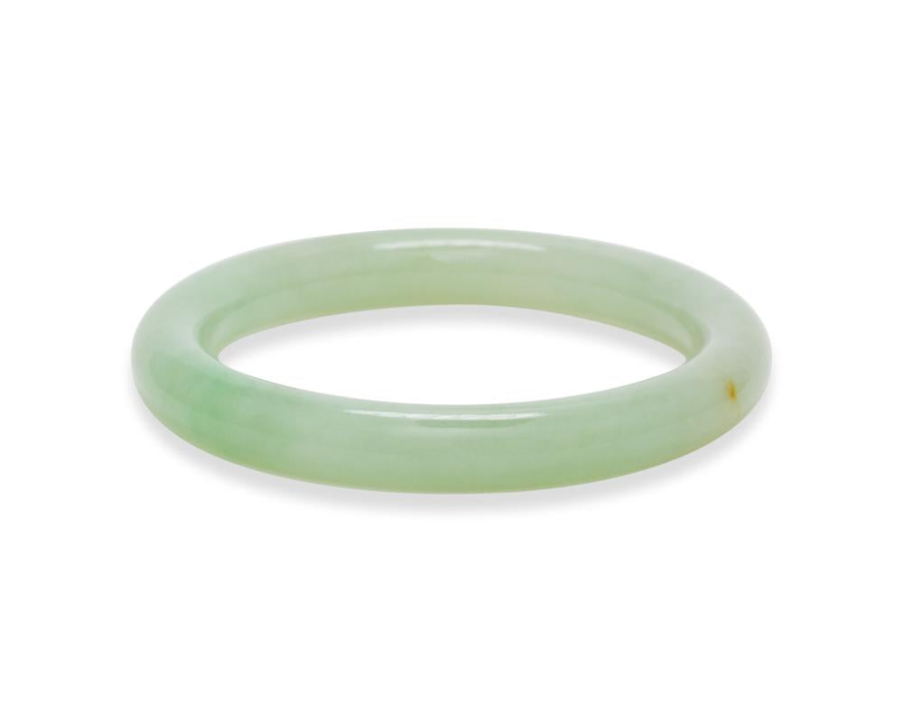 Green Jade Bangle | Grape green color translucent jade | tracejade.com